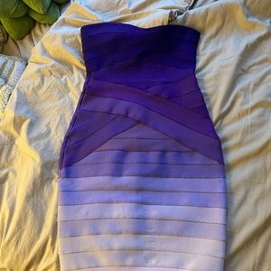 House of CB purple ombre dress